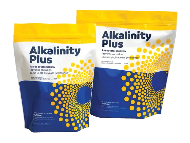 Pool water balancer chemicals